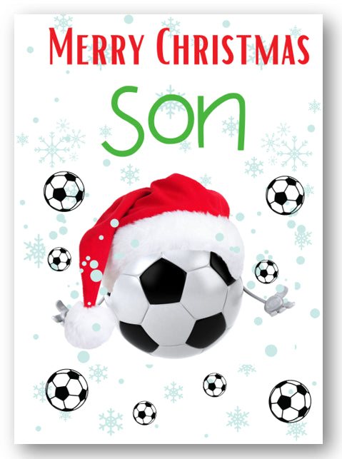 Second Ave Son Football Children's Kids Christmas Xmas Holiday Festive Greetings Card