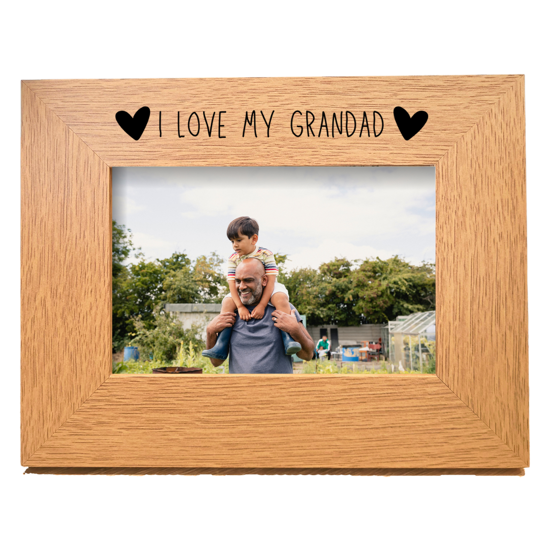 Second Ave Oak 6x4 Landscape Picture Photo Frame I Love My Grandad Gift Father's Day