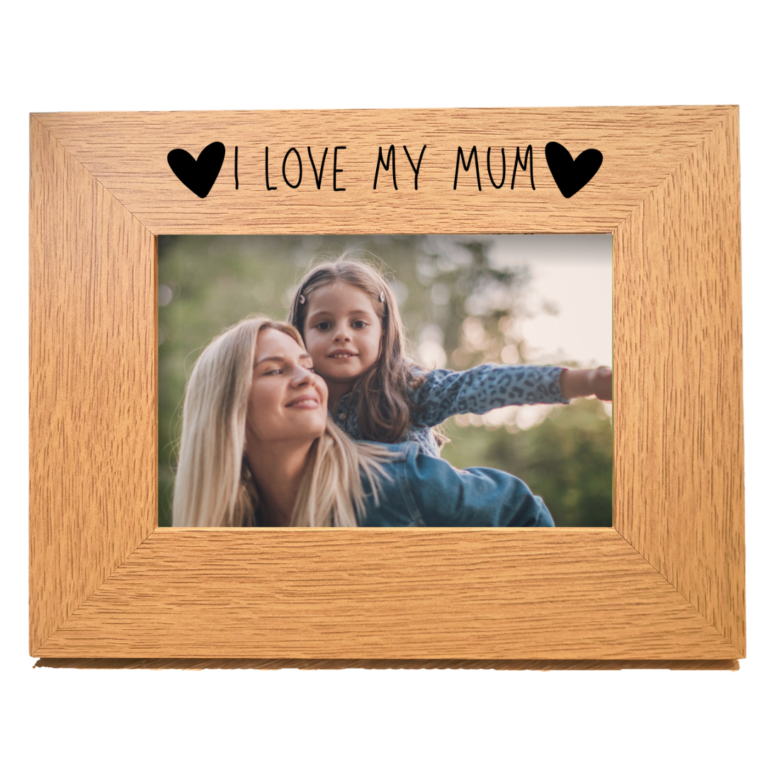 Second Ave Oak 6x4 Landscape Picture Photo Frame I Love My Mum Gift Mother's Day