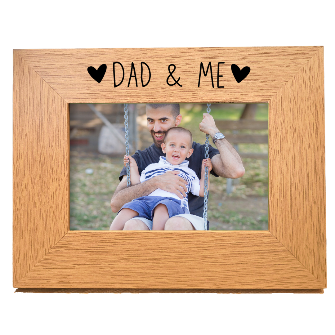 Second Ave Oak 6x4 Landscape Picture Photo Frame Dad & Me Gift Father's Day