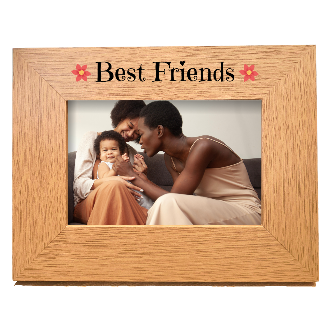 Second Ave Best Friends Oak 6x4 Landscape Picture Photo Frame Gift