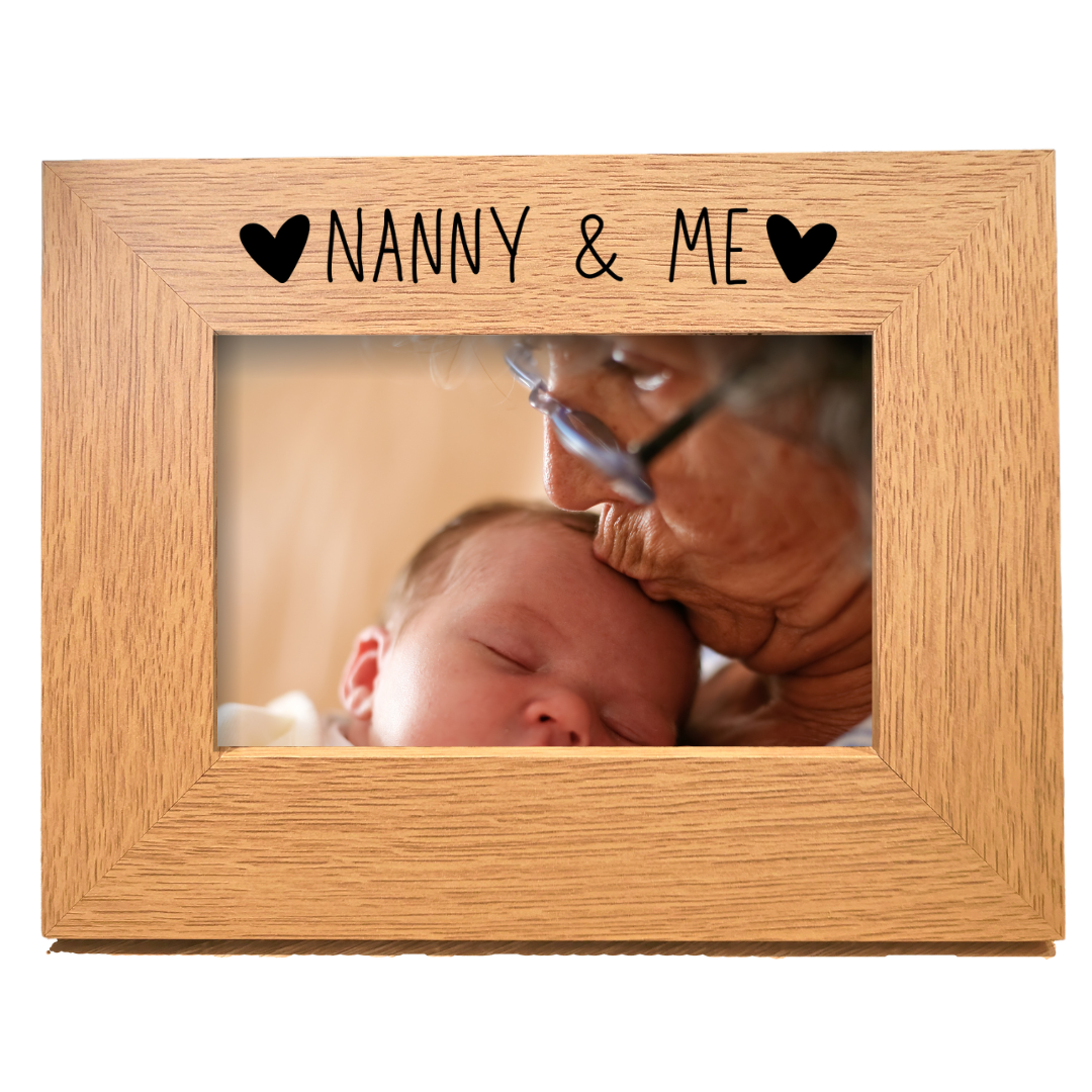 Second Ave Oak 6x4 Landscape Picture Photo Frame Nanny & Me Gift Mother's Day