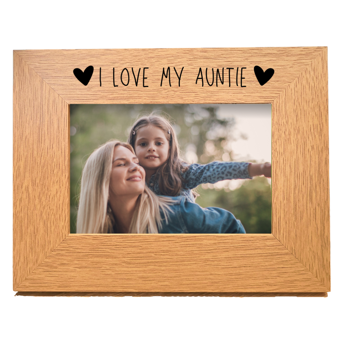 Second Ave Oak 6x4 Landscape Picture Photo Frame I Love My Auntie Gift