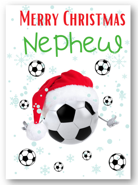 Second Ave Nephew Football Children's Kids Christmas Xmas Holiday Festive Greetings Card