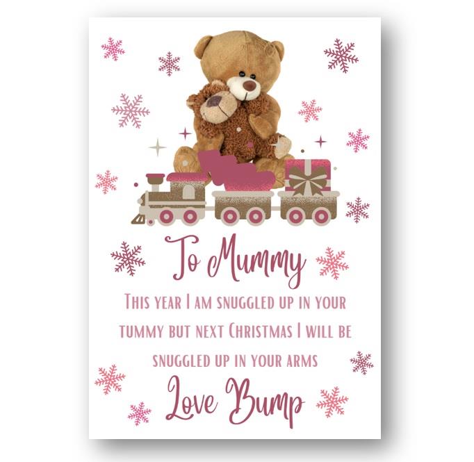 Second Ave Merry Christmas Mummy Love from the Bump Xmas Holiday Festive Greetings Card