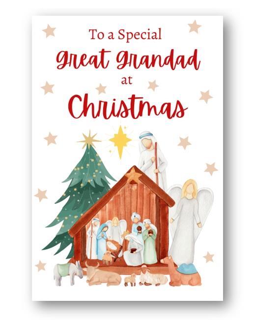 Second Ave Great Grandad Christmas Nativity Xmas Holiday Festive Greetings Card