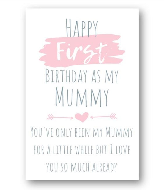 Second Ave Cute First Birthday As My Mummy Happy Birthday Card Greetings Card For Her