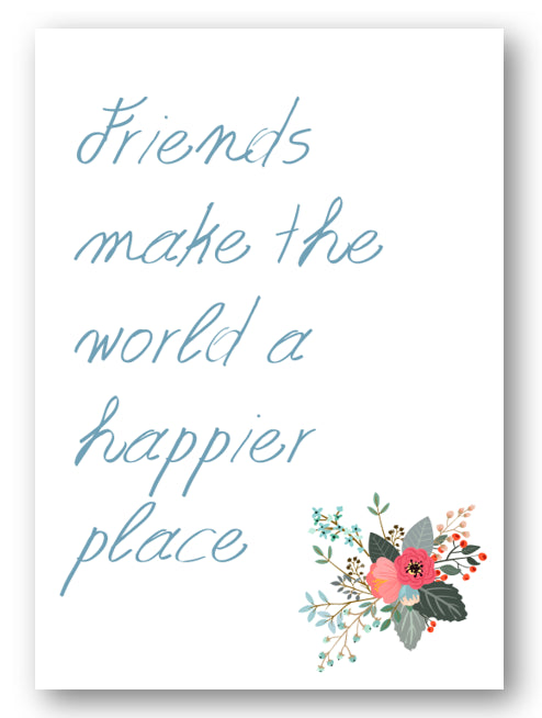 Second Ave Cute Friends Make The World A Happier Place Happy Birthday Card