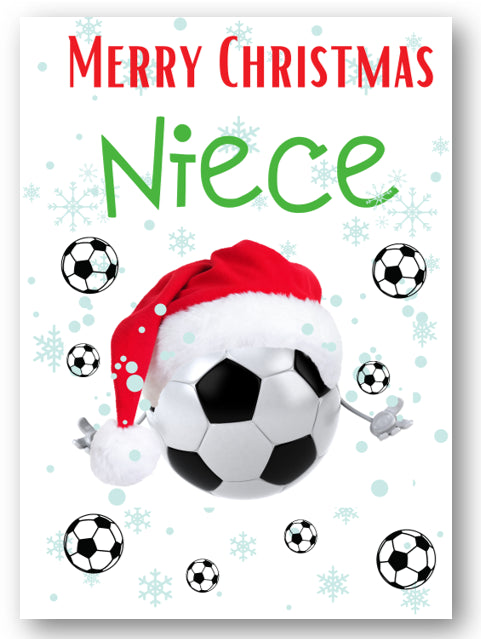 Second Ave Niece Football Children's Kids Christmas Xmas Holiday Festive Greetings Card