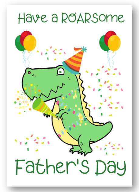 Second Ave Children's Kids Dinosaur Father's Day Card For Him