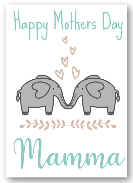 Second Ave Cute Elephant Mamma Mother's Day Card For Mum