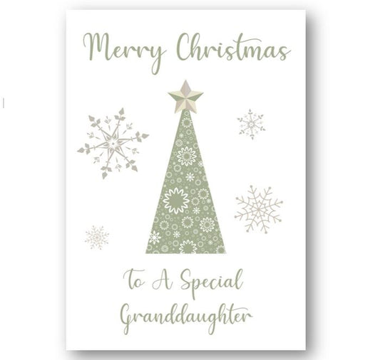 Second Ave To A Special Granddaughter Christmas Xmas Holiday Festive Greetings Card