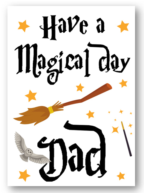 Second Ave Have A Magical Day Dad Wizard Birthday Father's Day Card