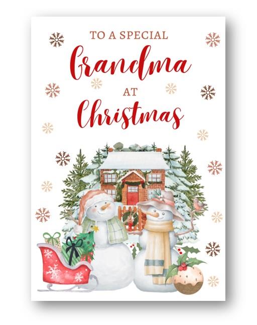 Second Ave Grandma Christmas Snowmen Winter Xmas Holiday Festive Greetings Card