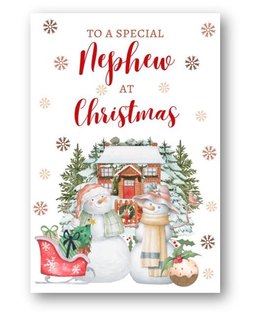 Second Ave Nephew Christmas Snowmen Winter Xmas Holiday Festive Greetings Card