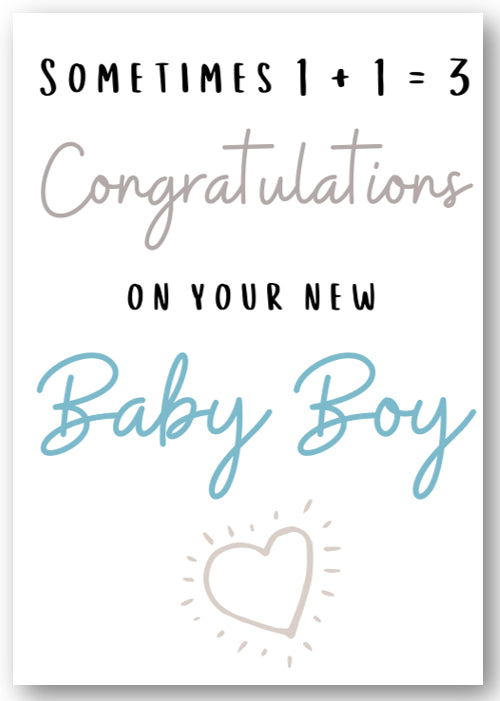 Second Ave Congratulations On Your New Baby Boy Newborn Baby Congratulations Card