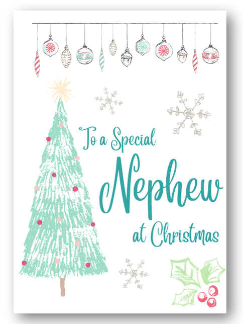 Second Ave Nephew Christmas Tree Xmas Holiday Festive Greetings Card