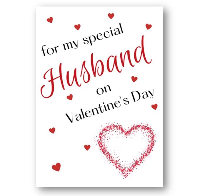 Second Ave Husband Valentine Card For Him Cute Romantic Heart Card - Design 8