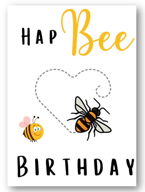 Second Ave Cute Hap Bee Birthday Card