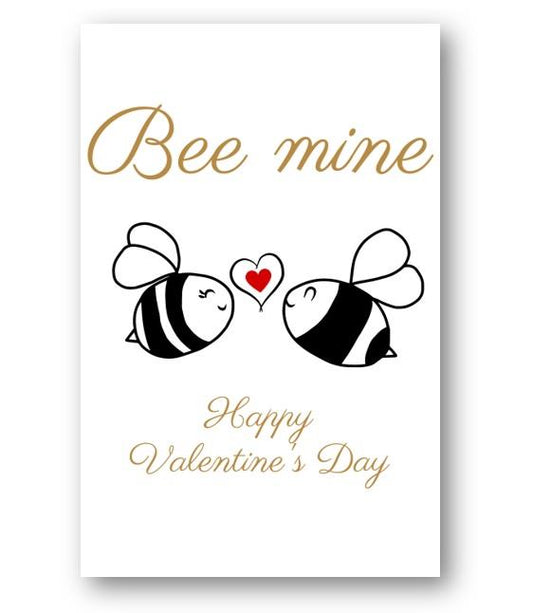 Second Ave Bee Mine Valentine Card For Him/Her Cute Romantic Valentine's Day