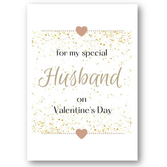 Second Ave Husband Valentine Card For Him Cute Romantic Heart Card - Design 4