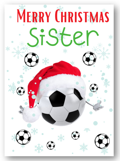 Second Ave Sister Football Children's Kids Christmas Xmas Holiday Festive Greetings Card