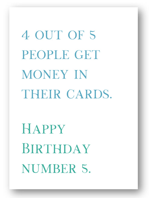 Second Ave Funny Money In Your Card Joke Happy Birthday Card