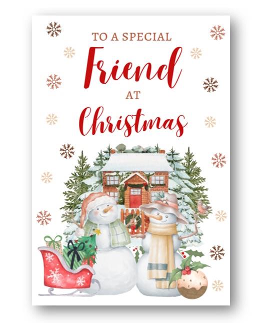 Second Ave Friend Christmas Snowmen Winter Xmas Holiday Festive Greetings Card