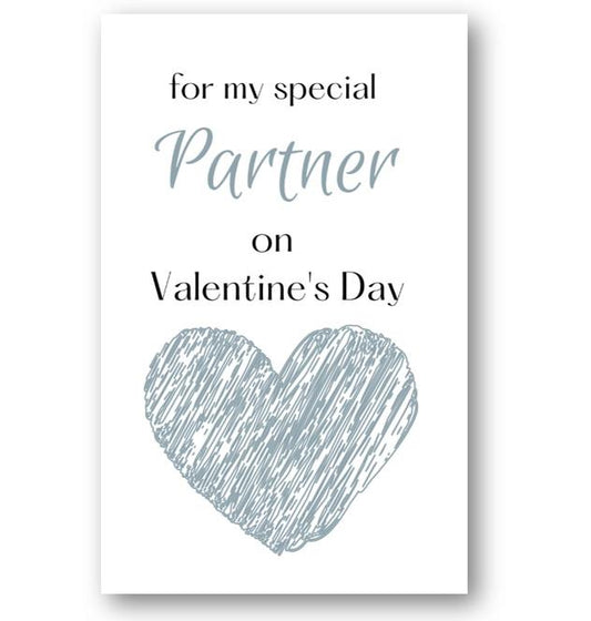 Second Ave Partner Valentine Card Cute Romantic Heart Card - Design 3