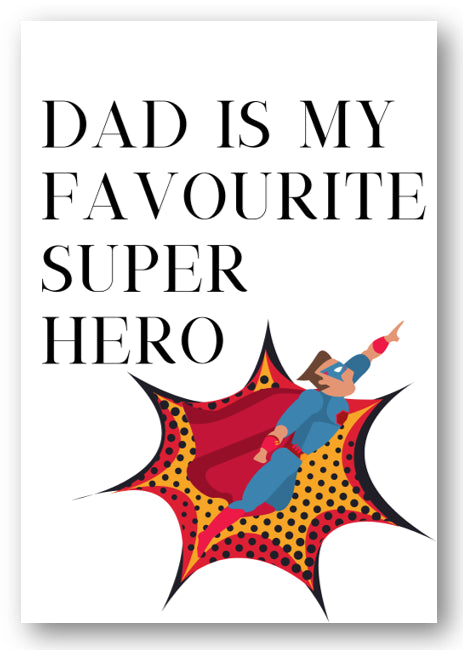 Second Ave Cute Dad Superhero Birthday Father's Day Card