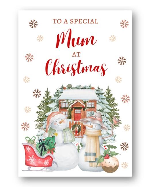 Second Ave Mum Christmas Snowmen Winter Xmas Holiday Festive Greetings Card