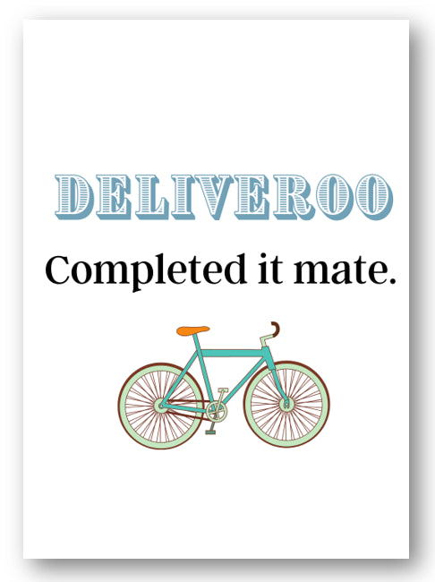 Second Ave Funny Deliveroo Completed It Mate Happy Birthday Card