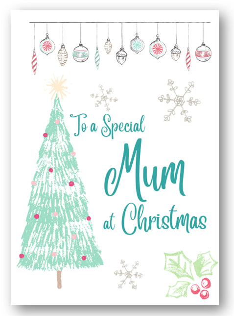 Second Ave Mum Christmas Tree Xmas Holiday Festive Greetings Card