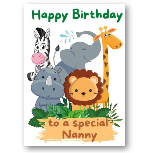 Second Ave Nanny Children's Kids Birthday Card For Her Greetings Card