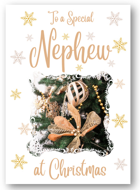 Second Ave Nephew Christmas Gold Decoration Xmas Holiday Festive Greetings Card