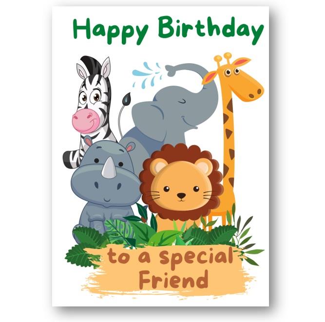 Second Ave Friend Children's Kids Birthday Card For Him Greetings Card