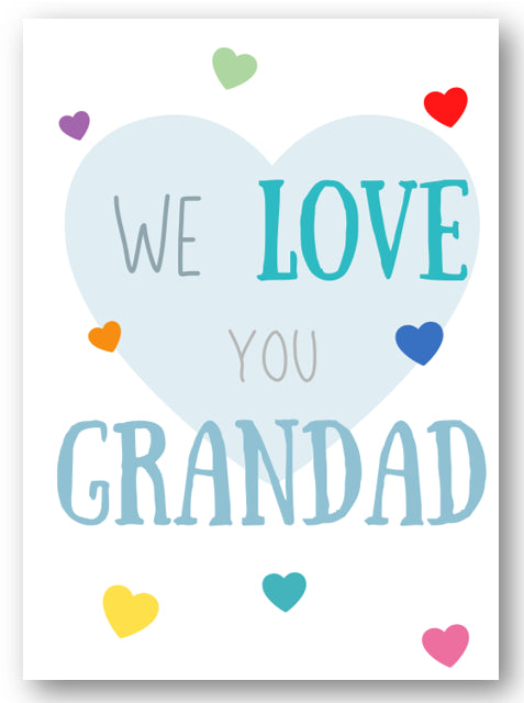 Second Ave Cute We Love You Grandad Birthday Father's Day Card