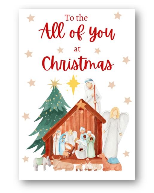 Second Ave All of You Christmas Nativity Xmas Holiday Festive Greetings Card