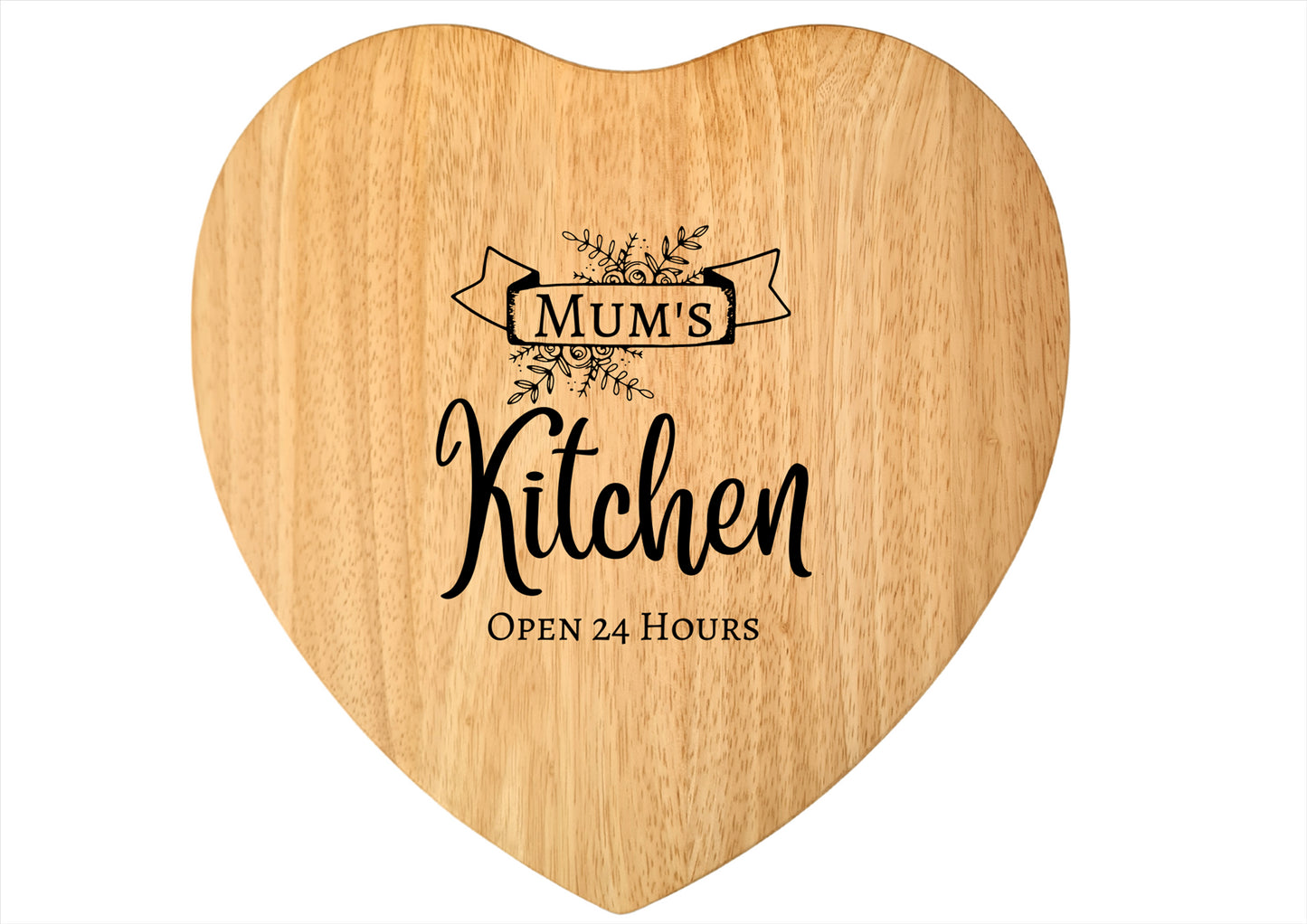 Second Ave Personalised Name Kitchen Heart Chopping Board Cheese Board Birthday Xmas Gift