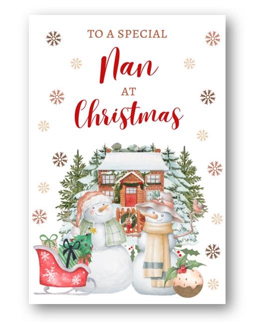 Second Ave Nan Christmas Snowmen Winter Xmas Holiday Festive Greetings Card