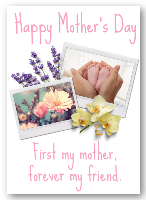 Second Ave Cute First My Mother Forever My Friend Mother's Day Card For Mum