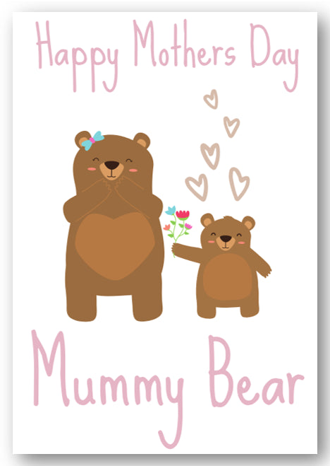 Second Ave Cute Mummy Bear Mother's Day Card For Mum