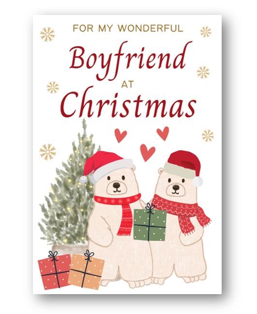 Second Ave Boyfriend Polar Bear Christmas Xmas Holiday Festive Greetings Card