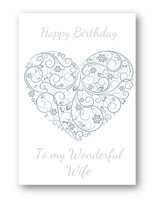 Second Ave Wife Birthday Card For Her Greetings Card