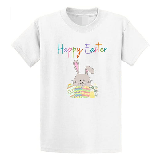 Second Ave Baby/Children's Happy Easter Bunny White T Shirt Girls or Boys Top