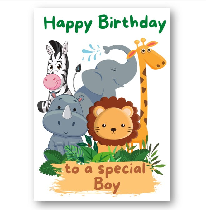 Second Ave Boy Children's Kids Birthday Card For Him Greetings Card