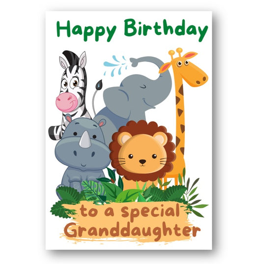 Second Ave Granddaughter Children's Kids Birthday Card For Her Greetings Card