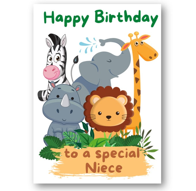 Second Ave Niece Children's Kids Birthday Card For Him Greetings Card