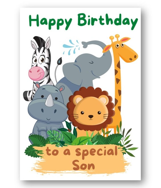 Second Ave Son Children's Kids Birthday Card For Him Greetings Card