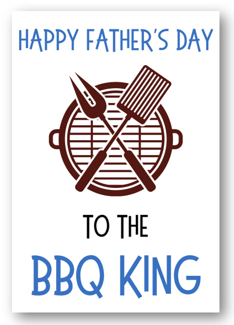 Second Ave Funny BBQ King Father's Day Card For Dad